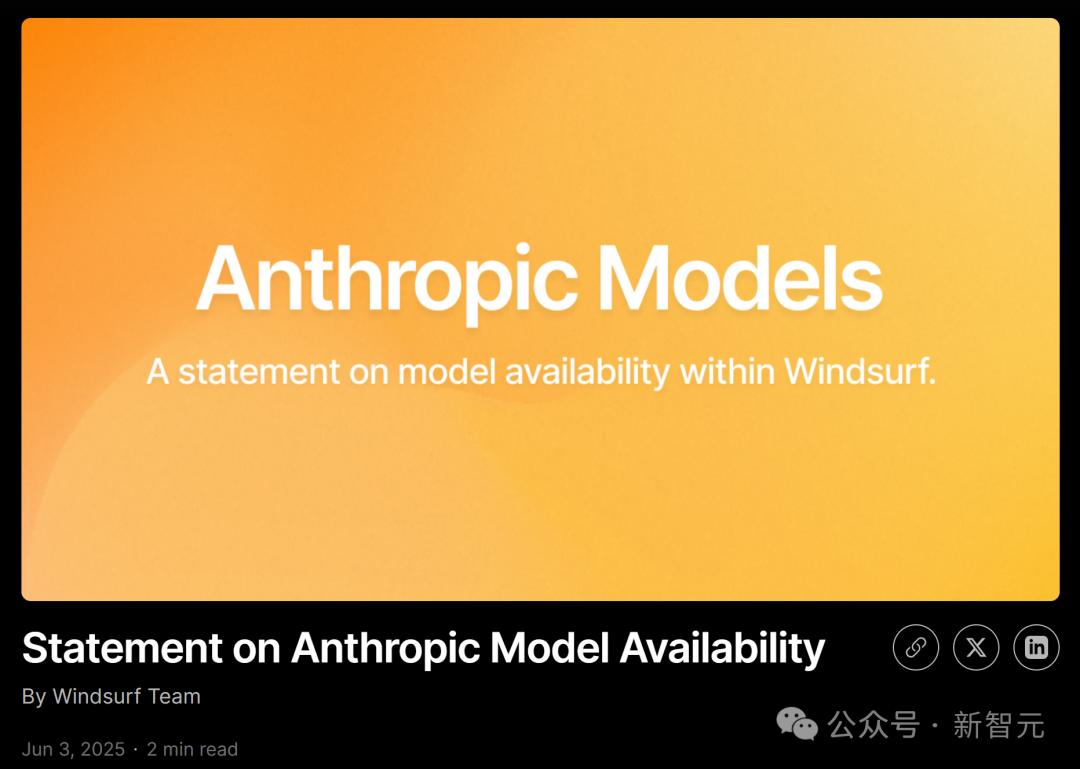 爆火AI编程Windsurf突遭Claude全面断供,开发者大量退订! - 今日头条