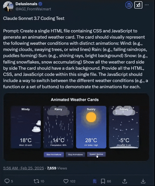 实测Claude 3.7:3200行代码一口气输出,弱智吧已失守 - 今日头条
